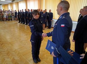 Ślubowanie nowych policjantów