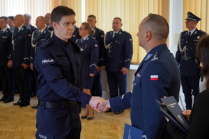 Ślubowanie nowych policjantów