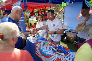 policyjny piknik na Wyspie Młyńskiej