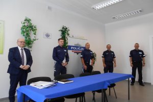 Prezydent Grudziądza, kadra kierownicza komendy oraz nagrodzeni policjanci