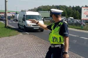 Policjanci podczas działań Prędkość