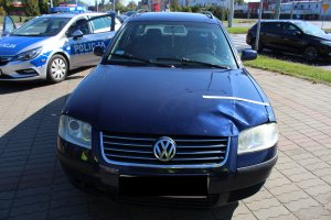 Uszkodzenia na samochodzie VW Passat