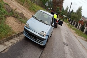 Zatrzymany do kontroli Fiat Seicento