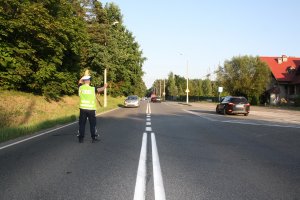 Policjant kierujący ruchem