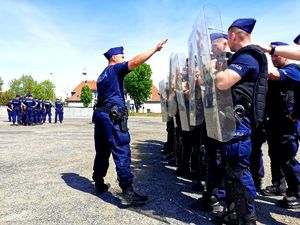 Policjanci w trakcie szkolenia