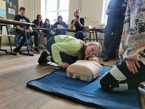 uczeń w trakcie szkolenia