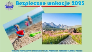 grafika do akcji Bezpieczne wakacje