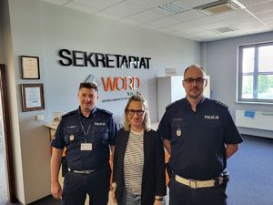 kierownictwo wydziału ruchu drogowego z kierownikiem WORD