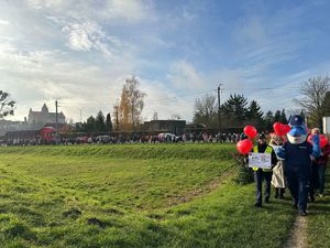 uczestnicy w trakcie marszu