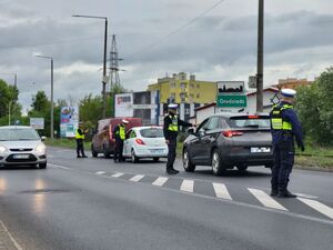 policjanci w trakcie działań