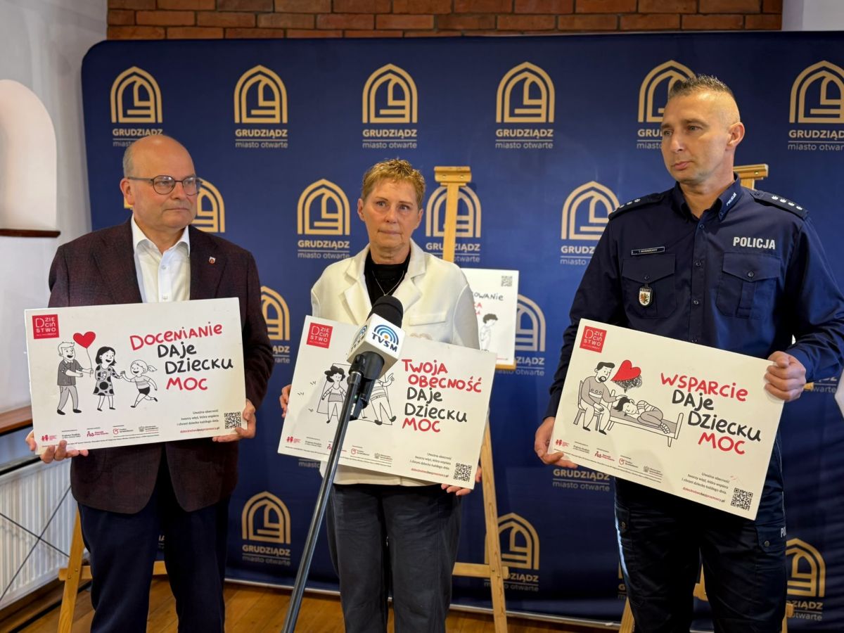 Policja w Grudziądzu dołącza do kampanii „Dzieciństwo bez Przemocy”